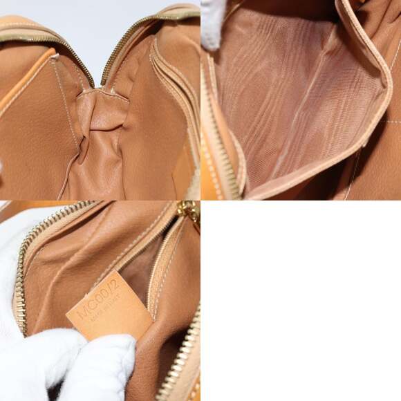 CELINE Macadam Canvas Hand Bag Pvc Beige Gold - Picture 12 of 12